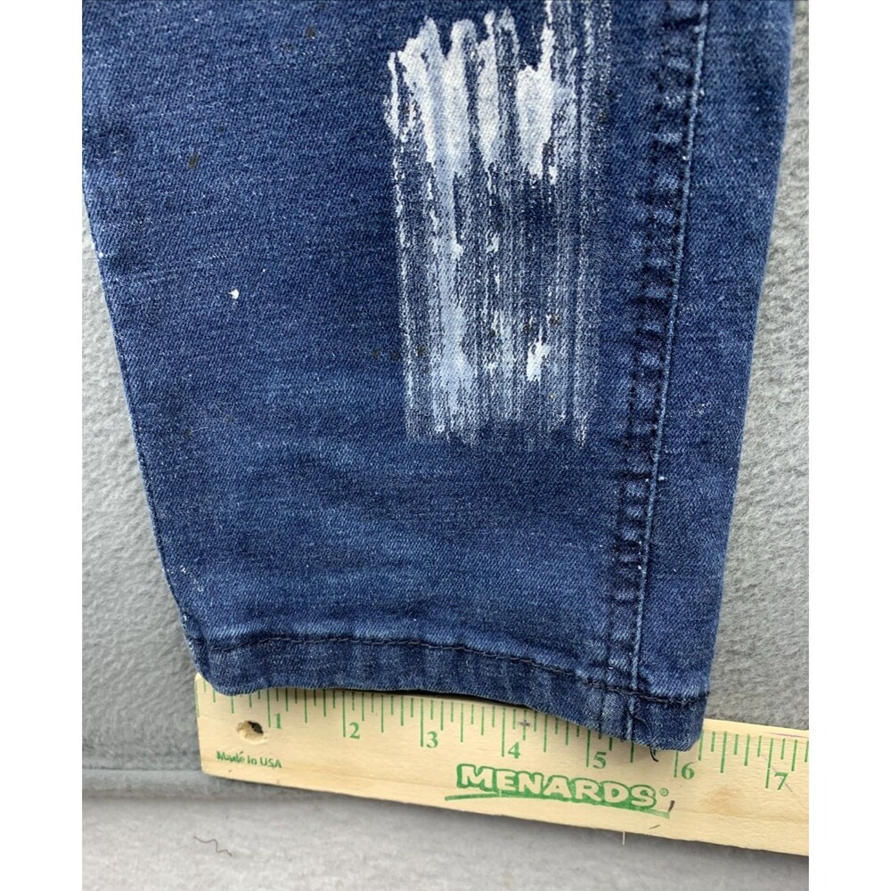 Brooklyn State Denim Jeans Men's Size 34 Blue Distressed Destroyed - Picture 7 of 16